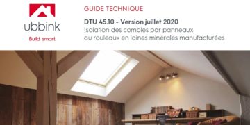 Ubbink diffuse son guide technique DTU 45.10 sur l'isolation des combles
