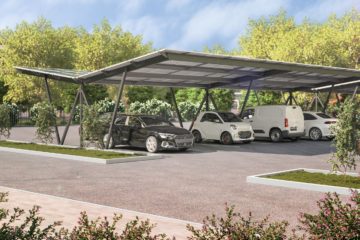 BayWa r.e. distribue les ombrières solaires de parking Manorga