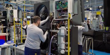 Usine Panasonic de pompes à chaleur à Pilsen, en Tchéquie
